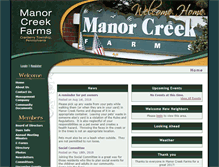 Tablet Screenshot of manorcreekfarms.org